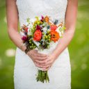 The bride holds a bouquet of flowers  screen for extension Chrome web store in OffiDocs Chromium