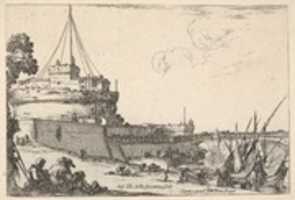 Бесплатно скачать Замок Сант-Анджело в Риме, из рисунка Вари бесплатное фото или изображение для редактирования с помощью онлайн-редактора изображений GIMP