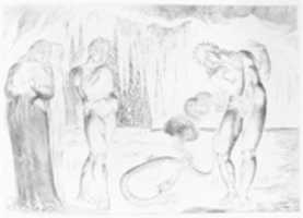 Free download The Circle of the Thieves; Buoso Donati Attacked by the Serpent , from Dantes Inferno, Canto XXV free photo or picture to be edited with GIMP online image editor