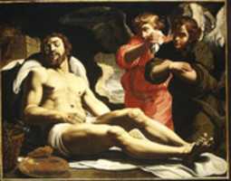 Free download The Dead Christ in the Tomb with Two Angels free photo or picture to be edited with GIMP online image editor