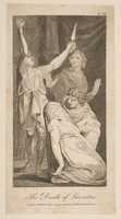 Free download The Death of Lucretia, from Allens New and Impartial Roman History free photo or picture to be edited with GIMP online image editor