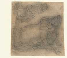 Free download The Elephant King Wrestles a Crocodile: Illustration from a Gajendramoksha Series free photo or picture to be edited with GIMP online image editor