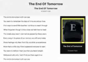 Free download The End Of Tomorrow free photo or picture to be edited with GIMP online image editor