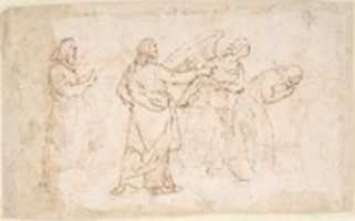 Free download The Expulsion of Adam and Eve from Paradise (recto); Studies for the Same Composition (verso) free photo or picture to be edited with GIMP online image editor