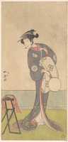 Free download The First Nakamura Tomijuro as an Oiran Standing in a Room free photo or picture to be edited with GIMP online image editor