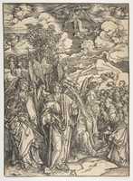 Gratis download The Four Angels holding the Winds, van The Apocalypse, Duitse editie 1498 gratis foto of afbeelding om te bewerken met GIMP online afbeeldingseditor