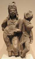 Free download The God Danda and the Goddess Niksubha (Attendants of Surya, the Sun God) free photo or picture to be edited with GIMP online image editor