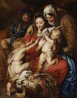 Free download The Holy Family with Saint Elizabeth, Saint John, and a Dove free photo or picture to be edited with GIMP online image editor