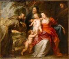 Free download The Holy Family with Saints Francis and Anne and the Infant Saint John the Baptist free photo or picture to be edited with GIMP online image editor