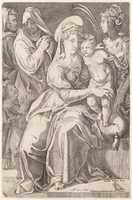 Free download The Holy Family with St. Anne and St. Catherine free photo or picture to be edited with GIMP online image editor