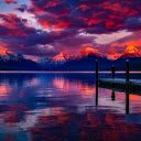 the magical hues of Lake Macoso at sunset  screen for extension Chrome web store in OffiDocs Chromium