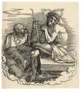 Free download The Man of Sorrows Mocked by a Soldier, Frontispiece to the Great Passion free photo or picture to be edited with GIMP online image editor
