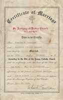 Free download The Marriage Certificate Angeline Damiano and Frank Rescigno free photo or picture to be edited with GIMP online image editor