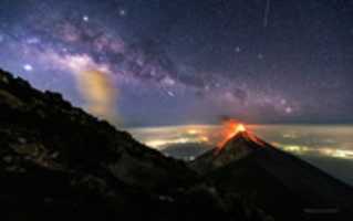 Free download The Milky Way and Fuego free photo or picture to be edited with GIMP online image editor