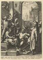 Free download The Mocking of Christ, from The Passion of Christ (after H. Goltzius) free photo or picture to be edited with GIMP online image editor