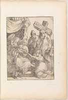 Free download The Mystic Marriage of St. Catherine, with St. Joseph, an Angel, and a Cross-bearing Saint free photo or picture to be edited with GIMP online image editor