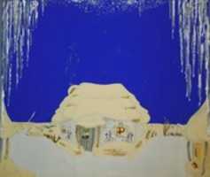 Free download The Night Before Christmas, schenery sketch | 1938, Leningrad Choreographic School free photo or picture to be edited with GIMP online image editor