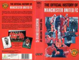 Free download The Official History Of Manchester United UK VHS 1988 Cover free photo or picture to be edited with GIMP online image editor