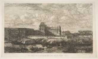Free download The Old Louvre, Paris,  after Zeeman free photo or picture to be edited with GIMP online image editor