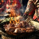 The pan of meat caught fire  screen for extension Chrome web store in OffiDocs Chromium
