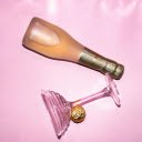 The pink glass and the bottle of wine  screen for extension Chrome web store in OffiDocs Chromium