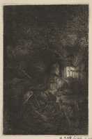 Free download The Rest on the Flight into Egypt: A Night Piece (reverse copy) free photo or picture to be edited with GIMP online image editor