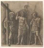 Free download The Risen Christ between Saint Andrew and Saint Longinus free photo or picture to be edited with GIMP online image editor
