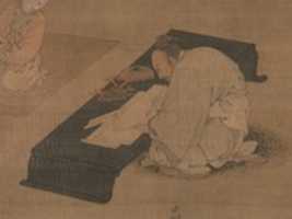 Free download The Scholar Fu Sheng Transmitting the Book of Documents free photo or picture to be edited with GIMP online image editor
