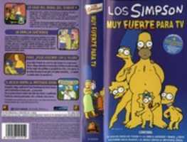 Free download The Simpson Muy Fuerte Para TV ( Matt Groening, 1989) Spanish VHS Cover Art free photo or picture to be edited with GIMP online image editor