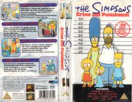 Free download The Simpsons Crime And Punishment UK VHS 1997 Cover free photo or picture to be edited with GIMP online image editor