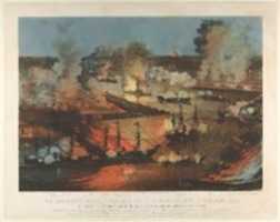 Free download The Splendid Naval Triumph on the Mississippi, April 24th, 1862: Destruction of the Rebel Gunboats, Rams, and Iron Clad Batteries by the Union Fleet under Flag Officer Farragut free photo or picture to be edited with GIMP online image editor