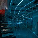 The Staircase Under Futuristic Light  screen for extension Chrome web store in OffiDocs Chromium
