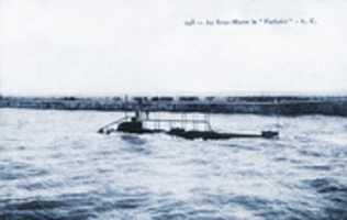 Free download The submarine Farfadet, circa. 1905 free photo or picture to be edited with GIMP online image editor