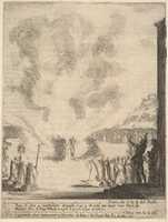 Free download The Test of Fire, from Frontispiece and four scenes for a life of Saint Jean Gualbert (Frontispice et quatre vignettes pour une vie de Saint Jean Gualbert) free photo or picture to be edited with GIMP online image editor