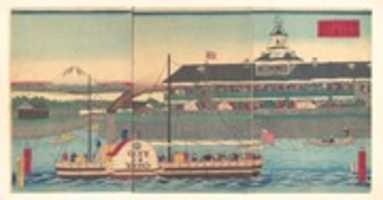 Free download The Tsukiji Hotel, the First Western Style Hotel Built in Tokyo, and the Paddle Steamer City of Edo free photo or picture to be edited with GIMP online image editor