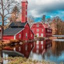 The village is brilliant in autumn  screen for extension Chrome web store in OffiDocs Chromium