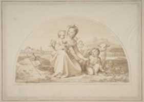 Free download The Virgin and Child with the Infant John the Baptist and a Lamb in a Landscape free photo or picture to be edited with GIMP online image editor