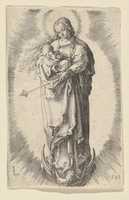 Free download The Virgin with Child on the Crescent free photo or picture to be edited with GIMP online image editor