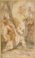 Free download The Vision of Saint Eustace free photo or picture to be edited with GIMP online image editor