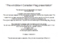 Free download The windblown Canadian Flag presentation Microsoft Word, Excel or Powerpoint template free to be edited with LibreOffice online or OpenOffice Desktop online