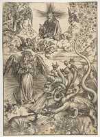 Free download The Woman Clothed with the Sun. The Dragon with Seven Heads free photo or picture to be edited with GIMP online image editor