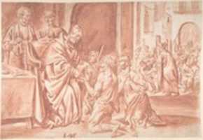 Free download Thomas of Villanova, Archbishop of Valencia Distributing Alms to the Poor free photo or picture to be edited with GIMP online image editor