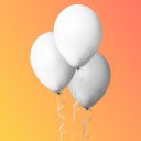 Three big balloons  screen for extension Chrome web store in OffiDocs Chromium