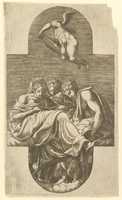 Free download Three Muses and a Putto with a Lyre free photo or picture to be edited with GIMP online image editor