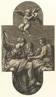 Free download Three Muses and a Putto with Cymbals free photo or picture to be edited with GIMP online image editor
