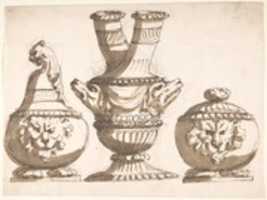 Free download Three Ornamental Vessel Designs free photo or picture to be edited with GIMP online image editor