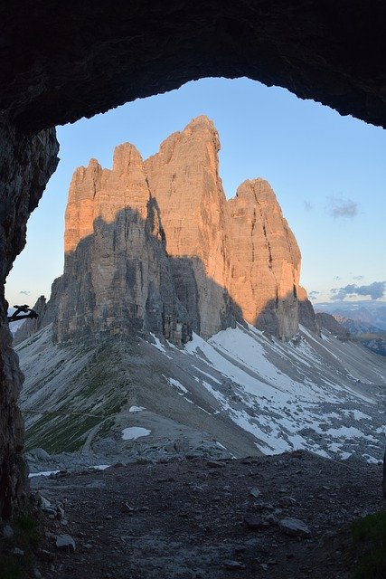 Free download three peaks of lavaredo mountains free picture to be edited with GIMP free online image editor