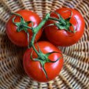 Three ripe red tomatoes  screen for extension Chrome web store in OffiDocs Chromium