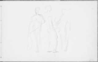 Free download Three Standing Dancers (from Sketchbook of Javanese Dancers) free photo or picture to be edited with GIMP online image editor