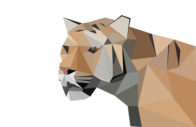 Free download Tiger Low Poly Predator -  free illustration to be edited with GIMP free online image editor